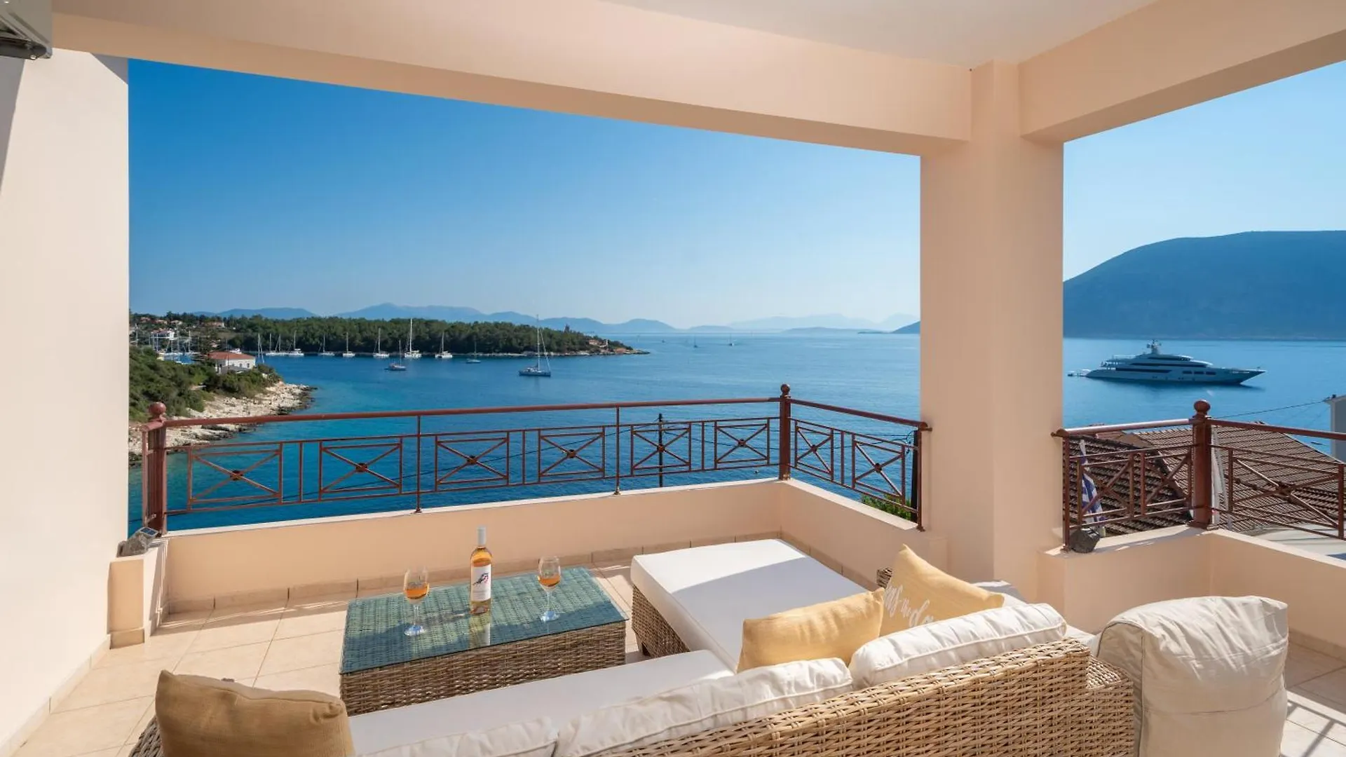 Tassos House Fiskardo Kefalonia location